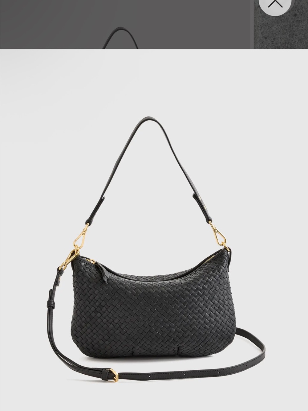 Quince Sloane Handwoven Mini Shoulder Bag - Picture 4 of 8